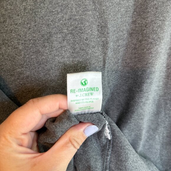 J. Crew Gray Perfect Fit Short Sleeve T-Shirt, Size M - Picture 5 of 6